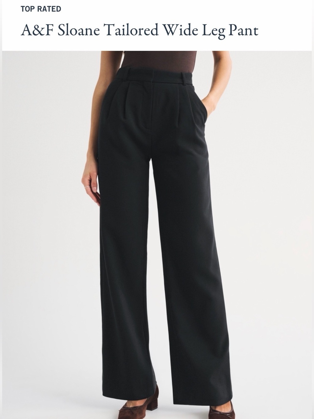 NWT ‼️ A&F Tailored Wide Leg Pants - Picture 2 of 6